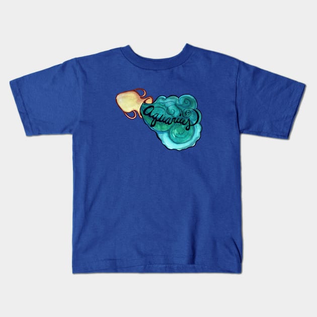 Aquarius Kids T-Shirt by bubbsnugg